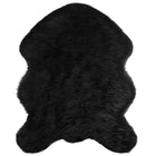 Faux Sheepskin Rug Tafalla Black 50 x 80 cm Polyester