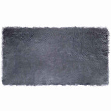 Nepleer Schapenvacht Tapijt Antraciet 60 x 110 cm Polyester