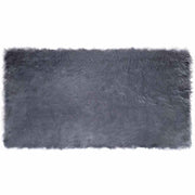 Nep schapenvacht tapijt antraciet 80 x 150 cm