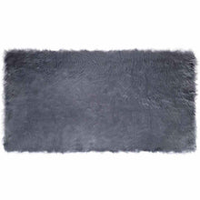 Nepleer Schapenvacht Tapijt Antraciet 80 x 150 cm Polyester
