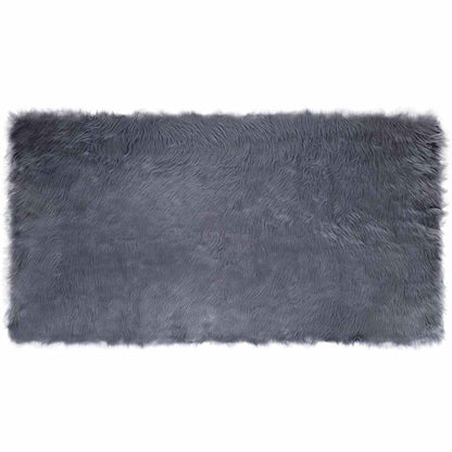 Nepleer Schapenvacht Tapijt Antraciet 80 x 150 cm Polyester