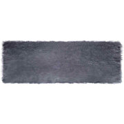 Nep schapenvacht tapijt antraciet 80x250 cm