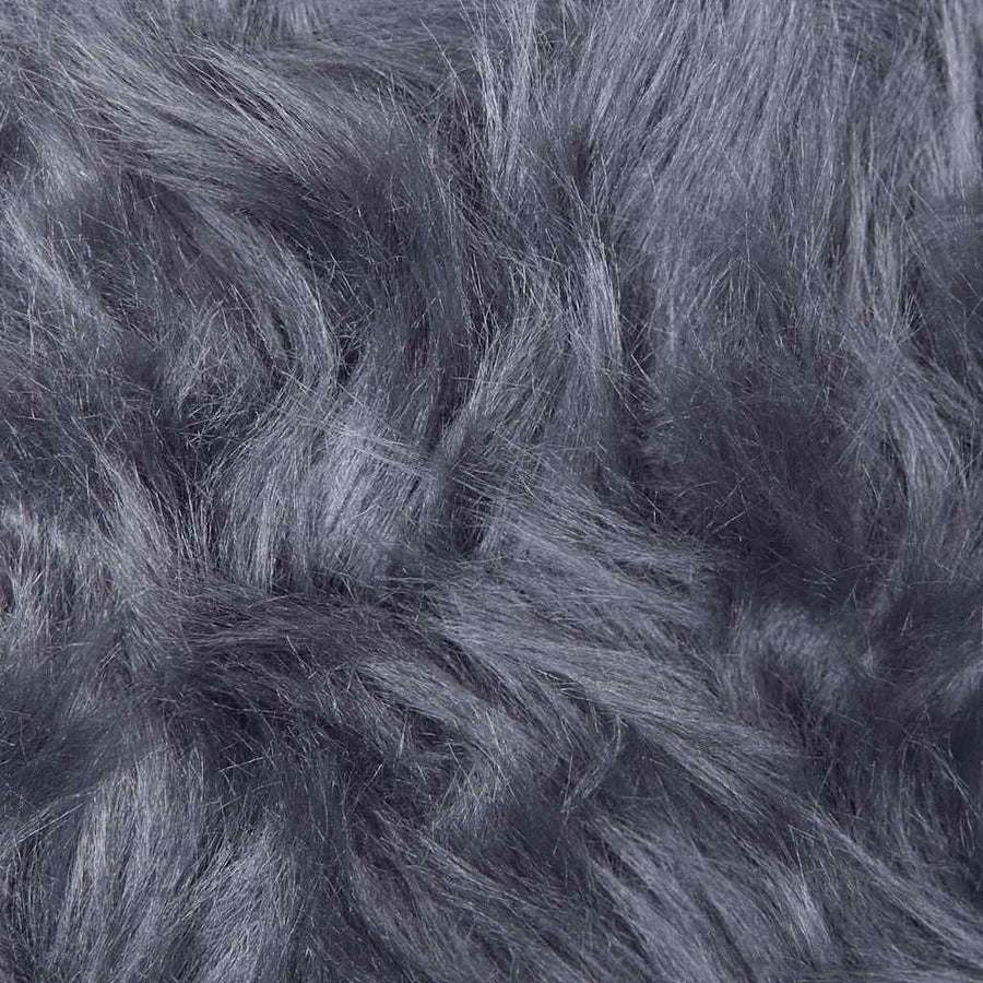 Nepleer Schapenvacht Tapijt Antraciet 80 x 250 cm Polyester