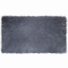 Nepleer Schapenvacht Tapijt Antraciet 100 x 200 cm Polyester