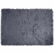 Nep schapenvacht tapijt antraciet 140x200 cm
