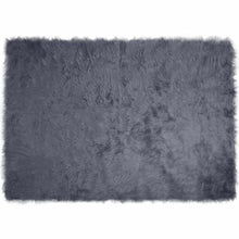 Nepleer Schapenvacht Tapijt Antraciet 140 x 200 cm Polyester