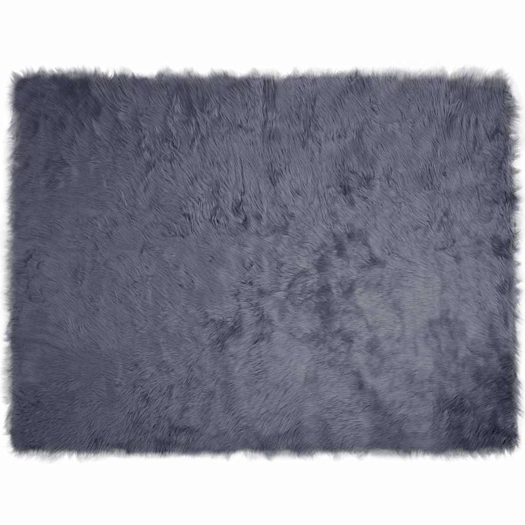 Nepleer Schapenvacht Tapijt Antraciet 240 x 340 cm Polyester