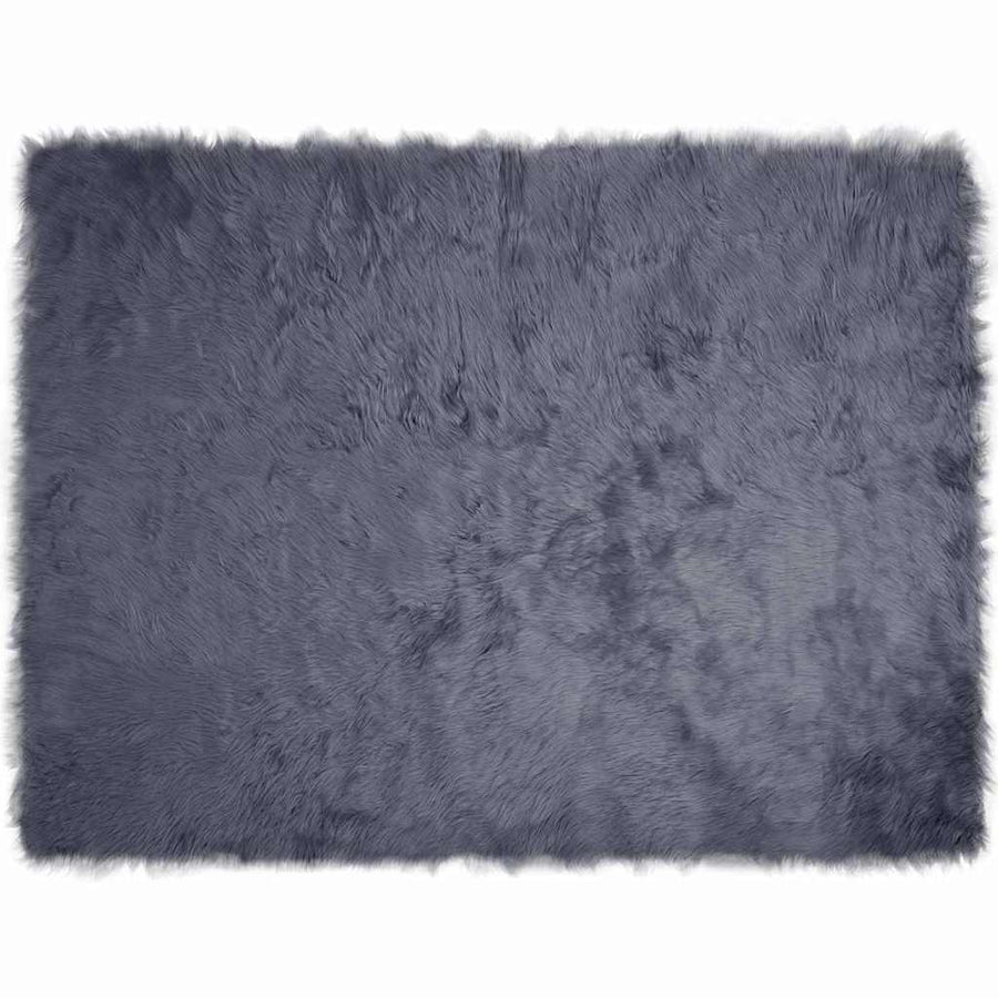 Nepleer Schapenvacht Tapijt Antraciet 240 x 340 cm Polyester