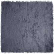 Vloerkleed nep schapenvacht 240x240 cm antraciet