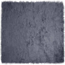 Nepleer Schapenvacht Tapijt Antraciet 240 x 240 cm Polyester