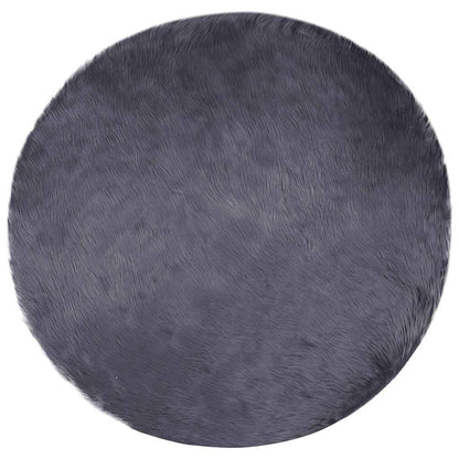 Nepleer Schapenvacht Tapijt Antraciet 200 x 200 cm Polyester