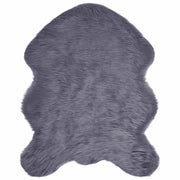 Nep schapenvacht tapijt 50x80 cm antraciet polyester