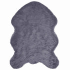 Faux Sheepskin Rug Tafalla Anthracite 60 x 90 cm Polyester