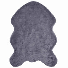 Nepleer Schapenvacht Tapijt Antraciet 60 x 90 cm Polyester