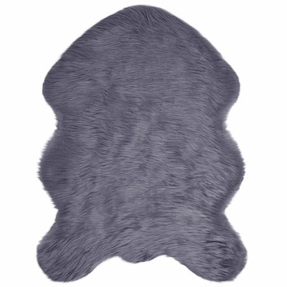 Nepleer Schapenvacht Tapijt Antraciet 80 x 120 cm Polyester
