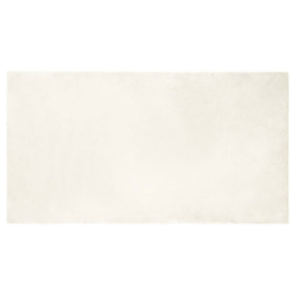 Nep Konijnenbont Tapijt Wit 80 x 150 cm Polyester