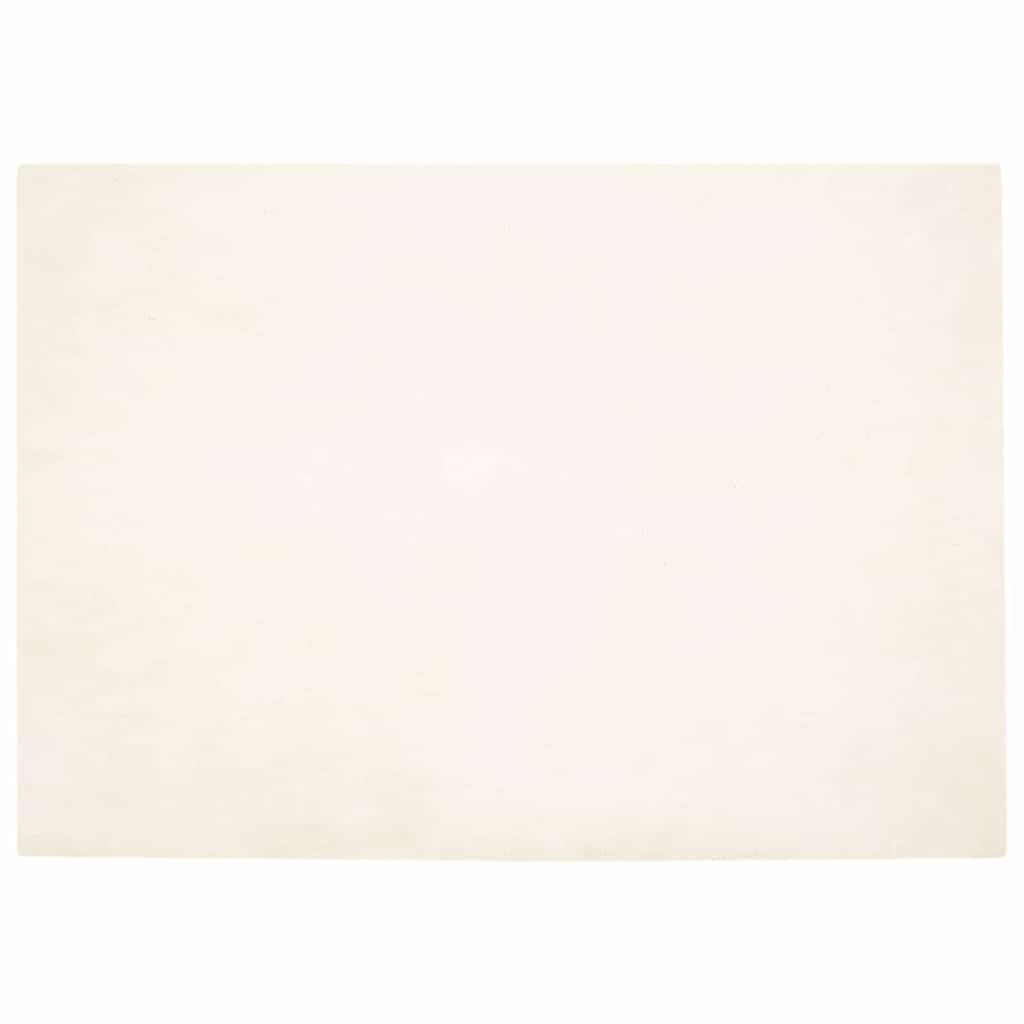 Nep Konijnenbont Tapijt Wit 140 x 200 cm Polyester