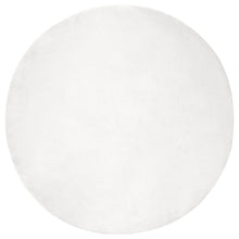 Nep Konijnenbont Tapijt Olite Wit Ø 80 cm Polyester