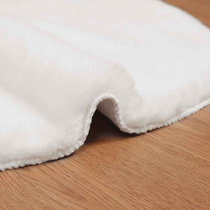 Nep Konijnenbont Tapijt Olite Wit 50 x 80 cm Polyester