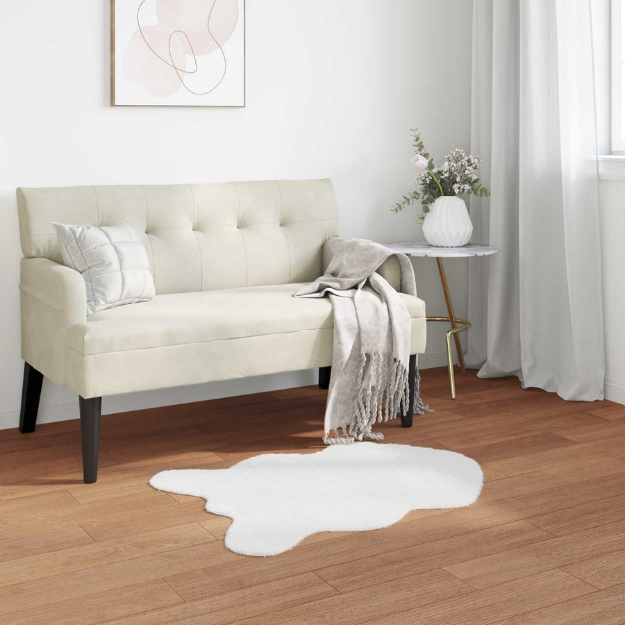 Nep Konijnenbont Tapijt Olite Wit 50 x 80 cm Polyester