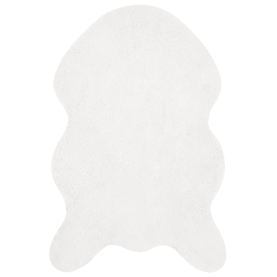 Nep Konijnenbont Tapijt Olite Wit 80 x 120 cm Polyester