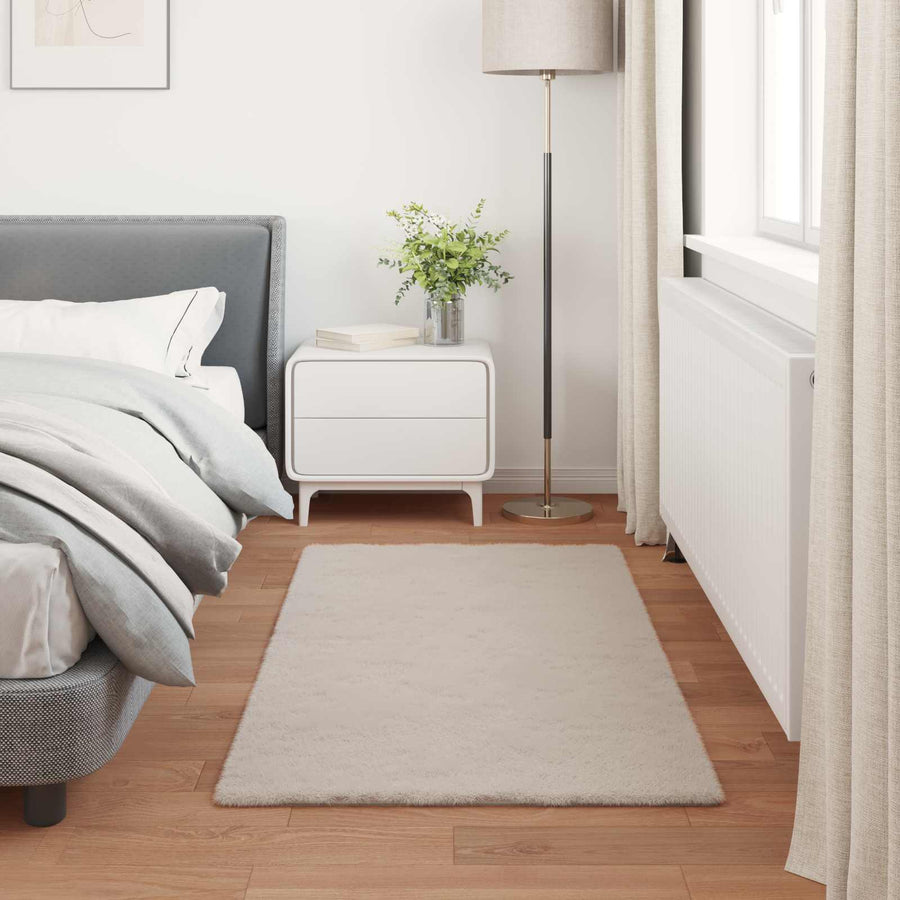 Nep Konijnenbont Tapijt Olite Beige 60 x 110 cm Polyester