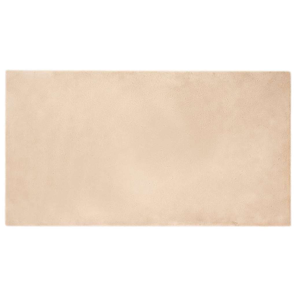 Nep Konijnenbont Tapijt Beige 80 x 150 cm Polyester