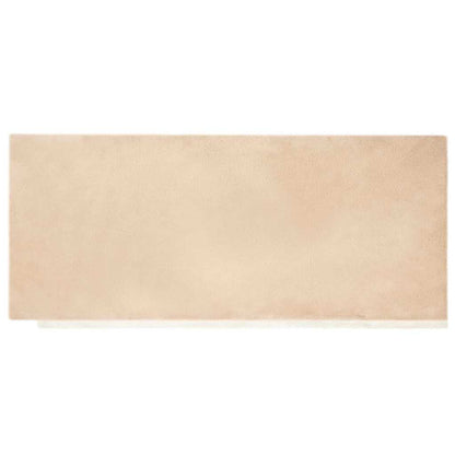Nep Konijnenbont Tapijt Beige 80 x 200 cm Polyester
