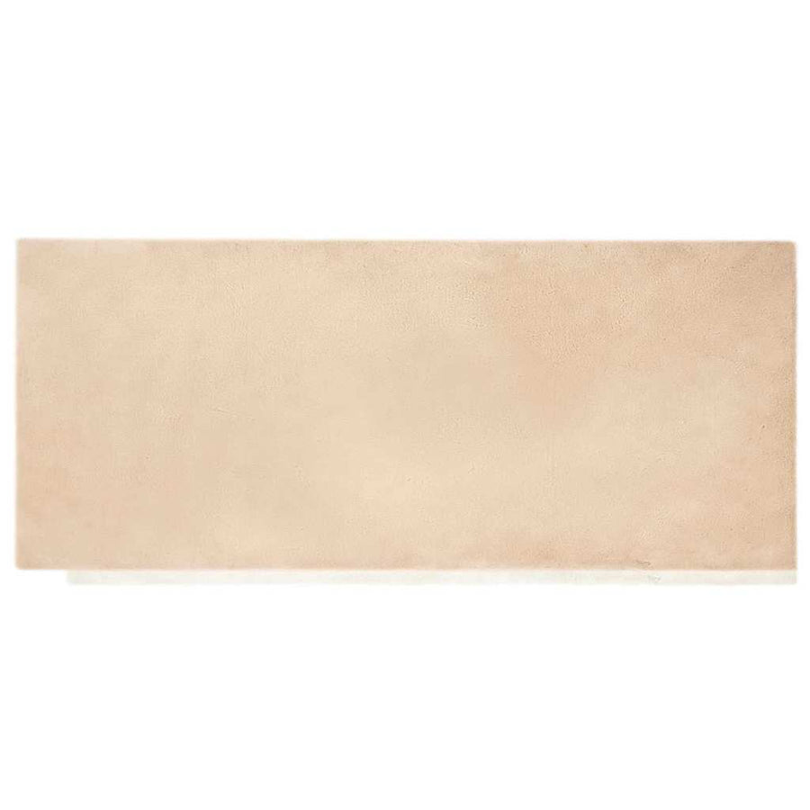 Nep Konijnenbont Tapijt Beige 80 x 200 cm Polyester