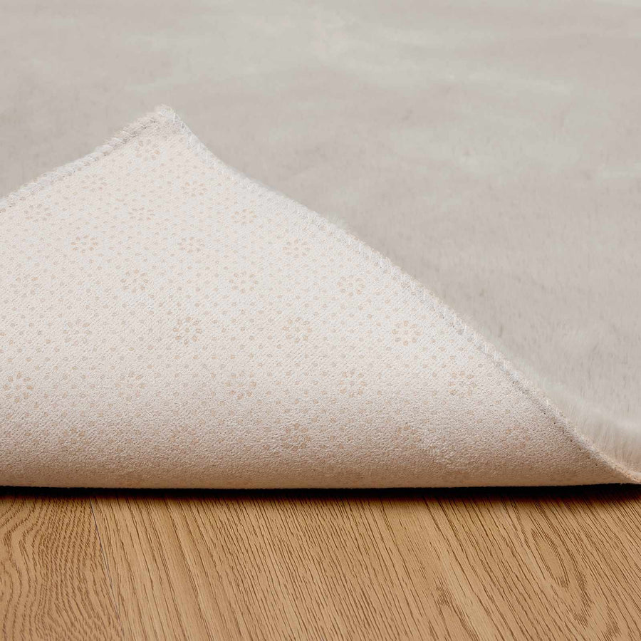 Nep Konijnenbont Tapijt Olite Beige 100 x 200 cm Polyester