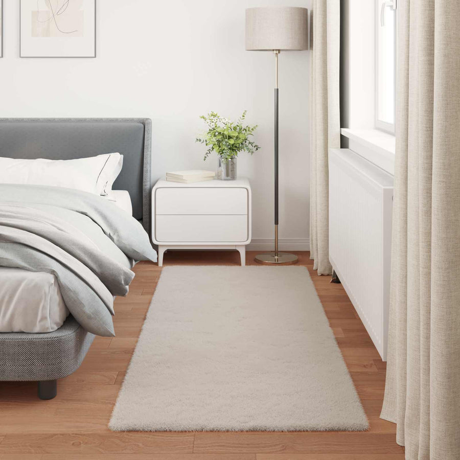 Nep Konijnenbont Tapijt Olite Beige 100 x 200 cm Polyester