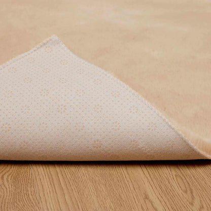 Nep Konijnenbont Tapijt Beige 120 x 170 cm Polyester