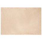 Non-slip Faux Leather Rabbit Fur Rug Olite Beige