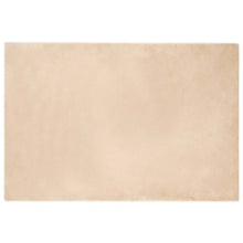 Nep Konijnenbont Tapijt Beige 120 x 170 cm Polyester