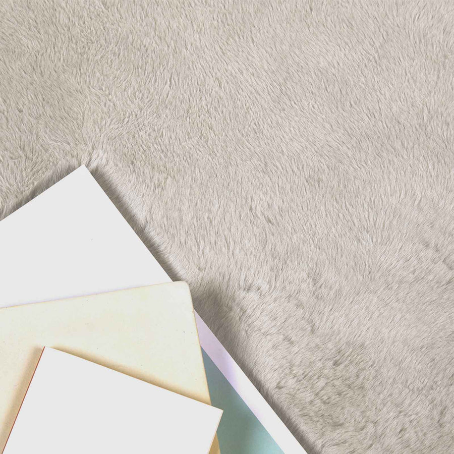 Nep Konijnenbont Tapijt Olite Beige 160 x 230 cm Polyester