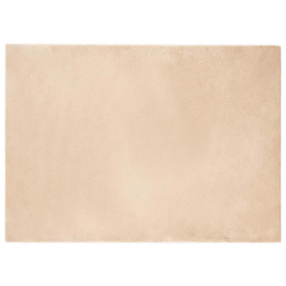 Nep Konijnenbont Tapijt Beige 200 x 280 cm Polyester