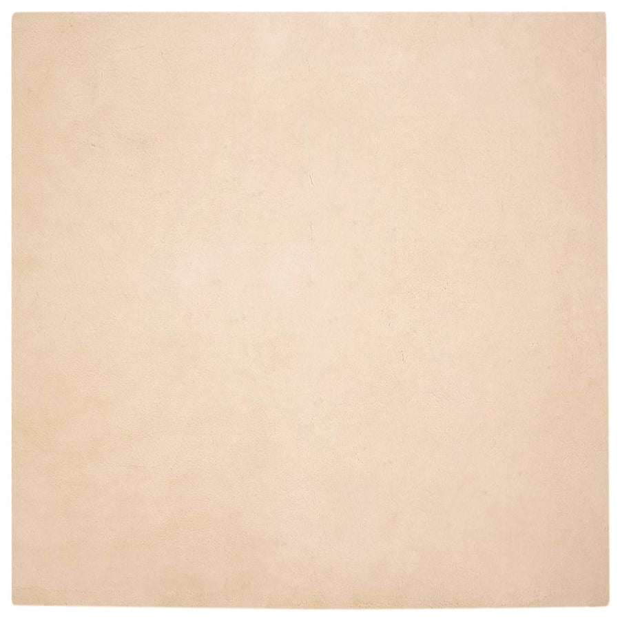 Nep Konijnenbont Tapijt Beige 120 x 120 cm Polyester
