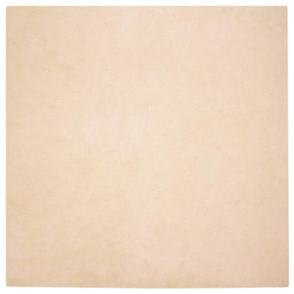 Nep Konijnenbont Tapijt Beige 200 x 200 cm Polyester
