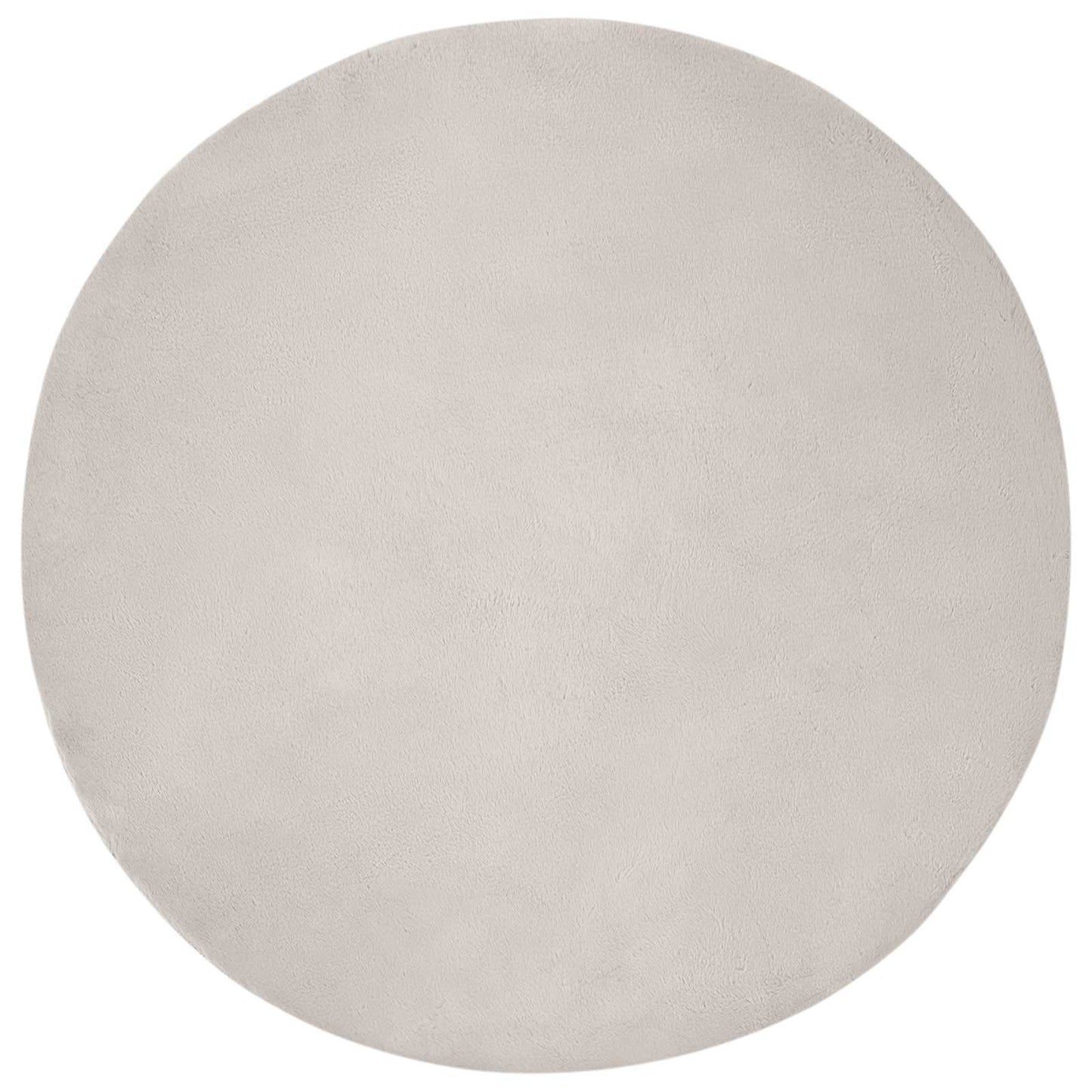 Nep Konijnenbont Tapijt Olite Beige Ø 80 cm Polyester