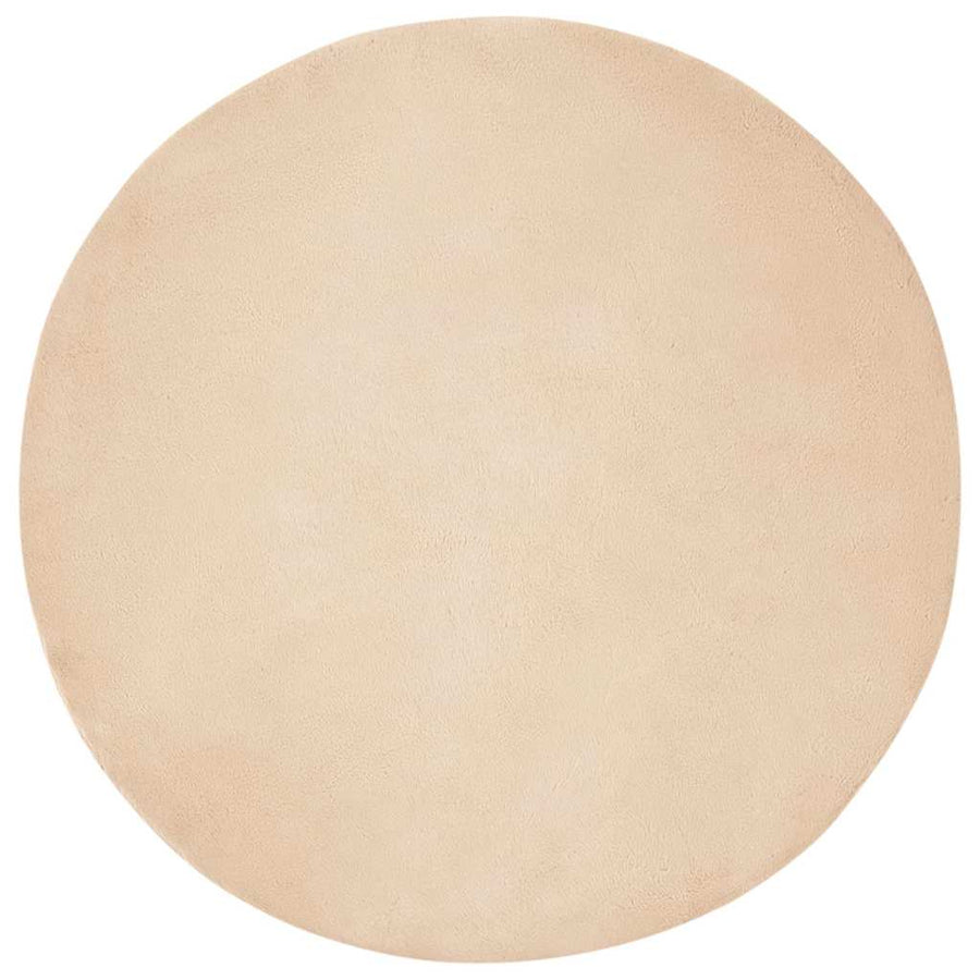 Nep Konijnenbont Tapijt Olite Beige Ø 100 cm Polyester