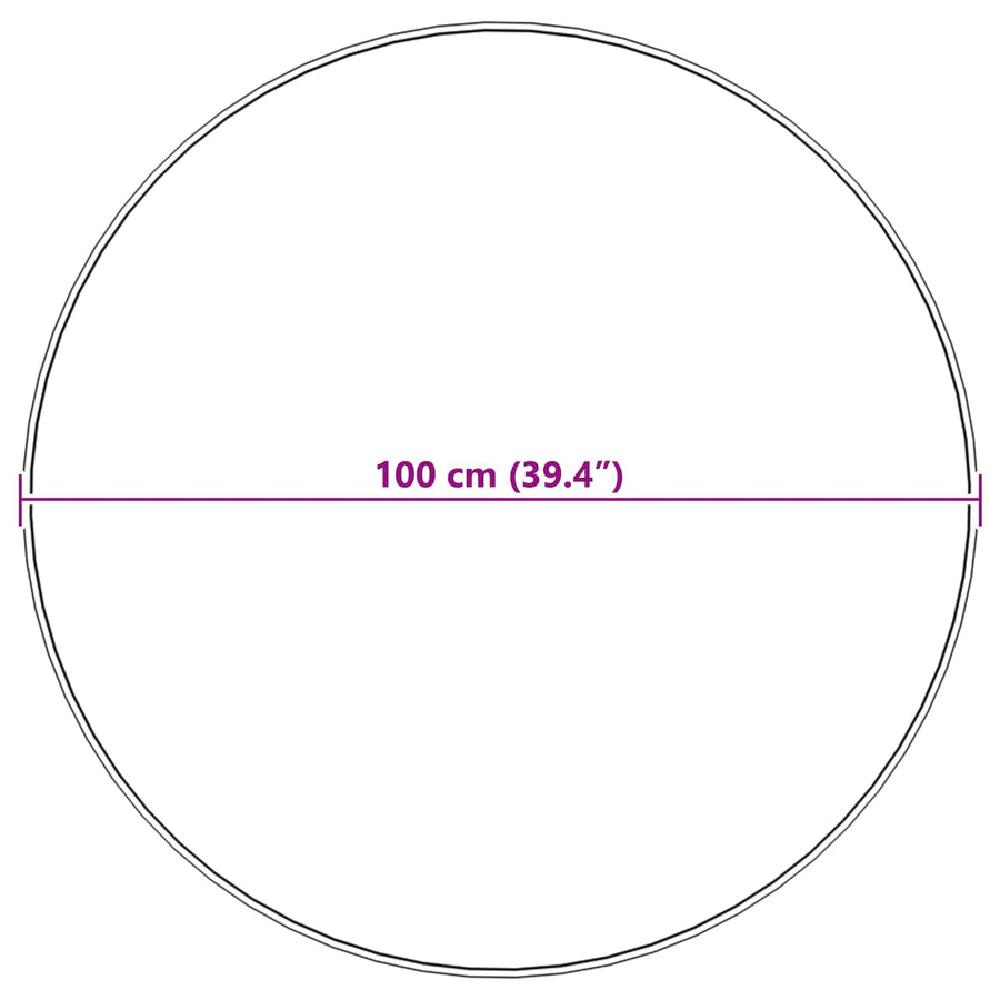 Nep Konijnenbont Tapijt Olite Beige Ø 100 cm Polyester