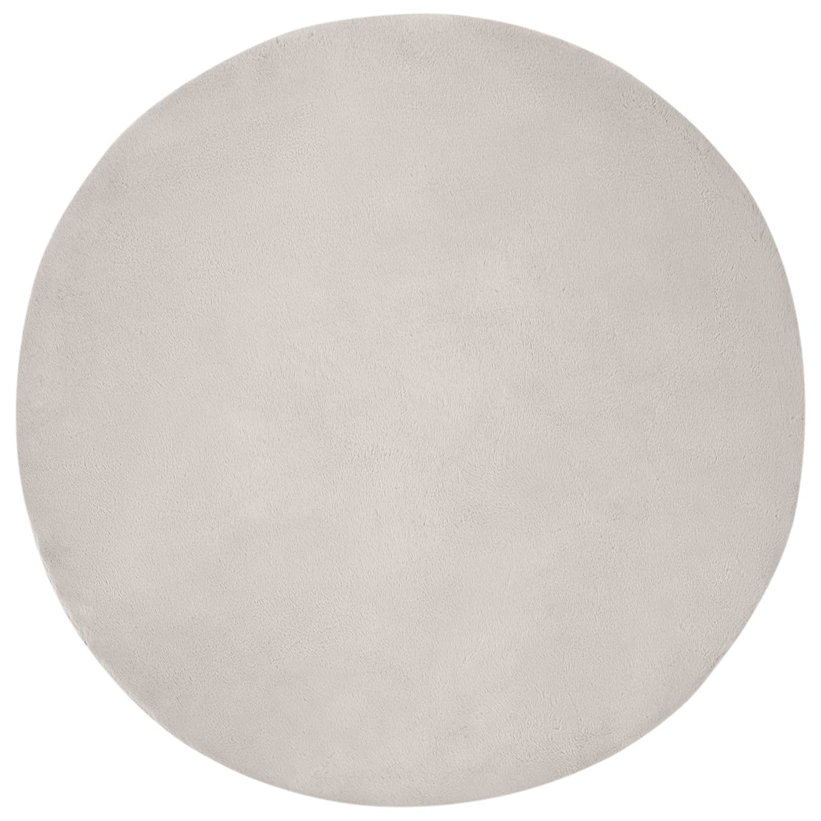Nep Konijnenbont Tapijt Olite Beige Ø 100 cm Polyester