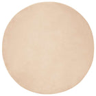 Vloerkleed rond 120 cm polyester beige