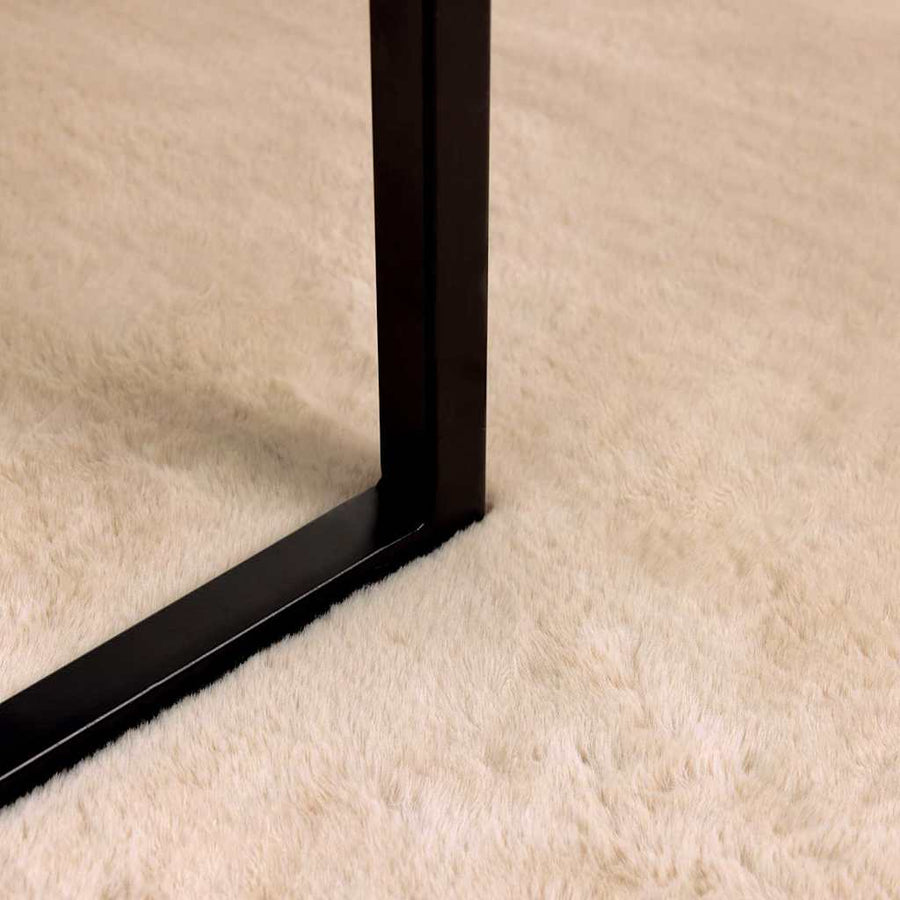 Nep Konijnenbont Tapijt Beige Ø 160 cm Polyester