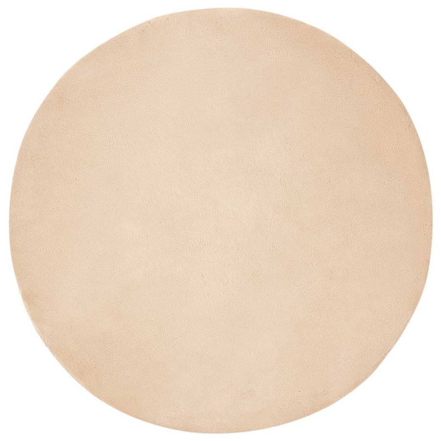 Nep Konijnenbont Tapijt Beige Ø 160 cm Polyester