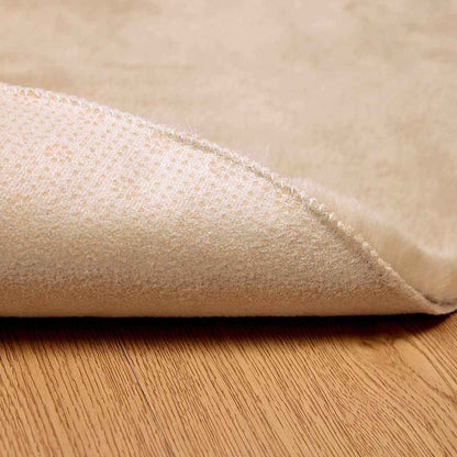 Nep Konijnenbont Tapijt Beige Ø 200 cm Polyester