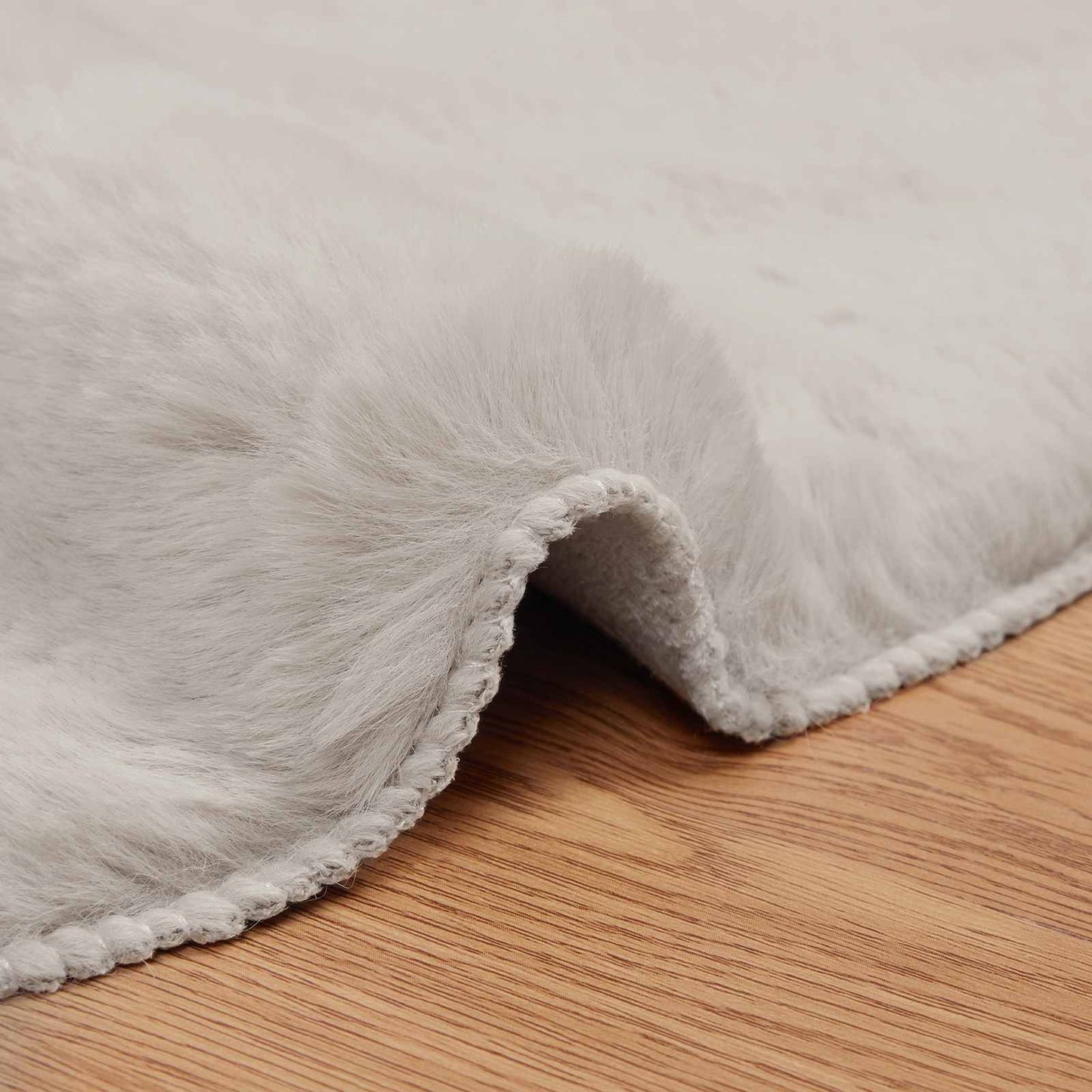 Nep Konijnenbont Tapijt Olite Beige 60 x 90 cm Polyester