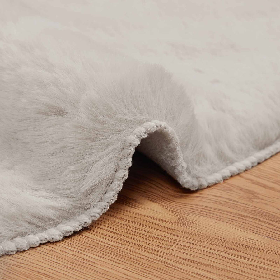 Nep Konijnenbont Tapijt Olite Beige 80 x 120 cm Polyester