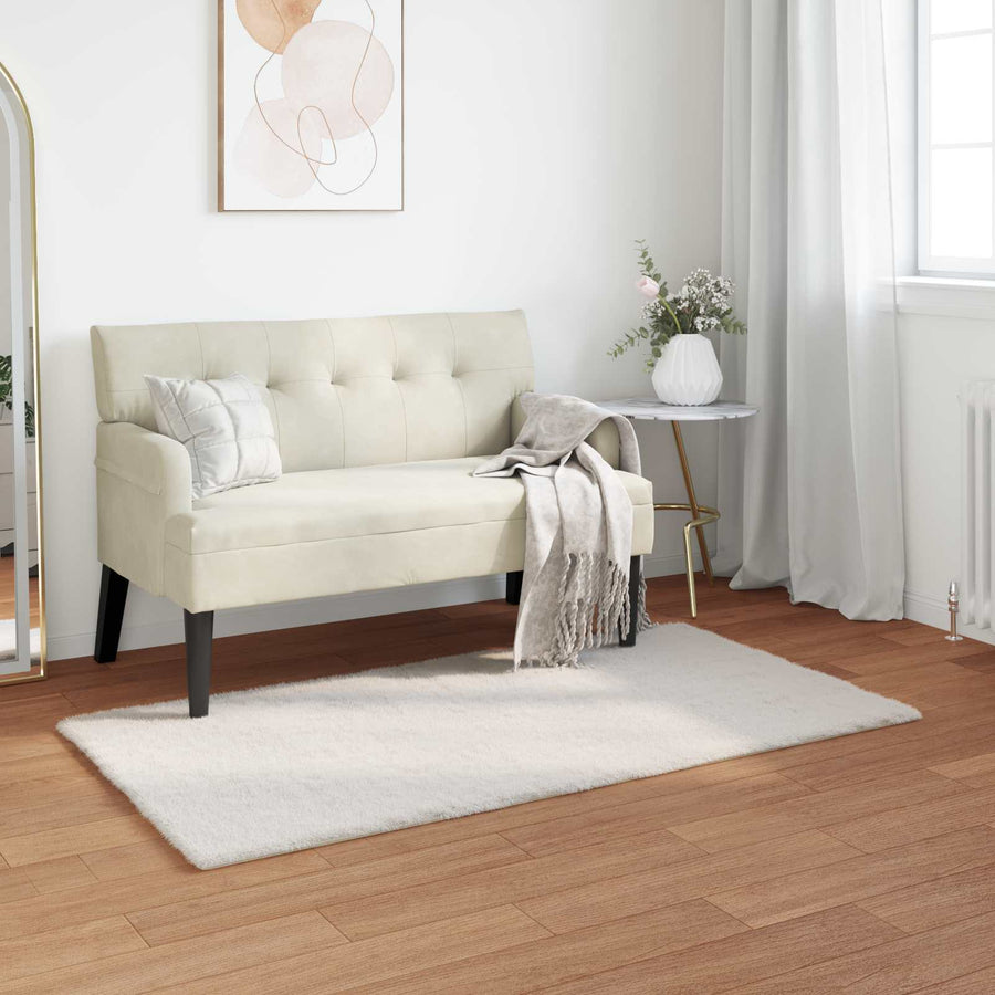 Nep Konijnenbont Tapijt Olite Crème 60 x 110 cm Polyester