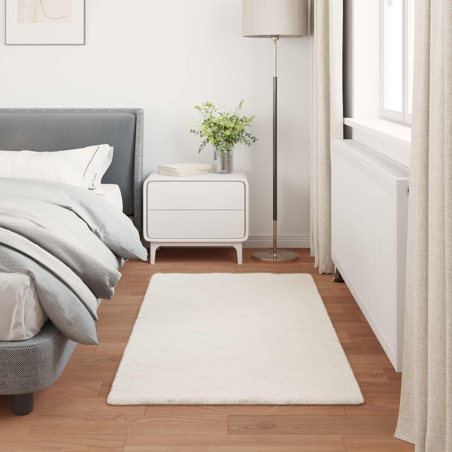 Nep Konijnenbont Tapijt Olite Crème 60 x 110 cm Polyester